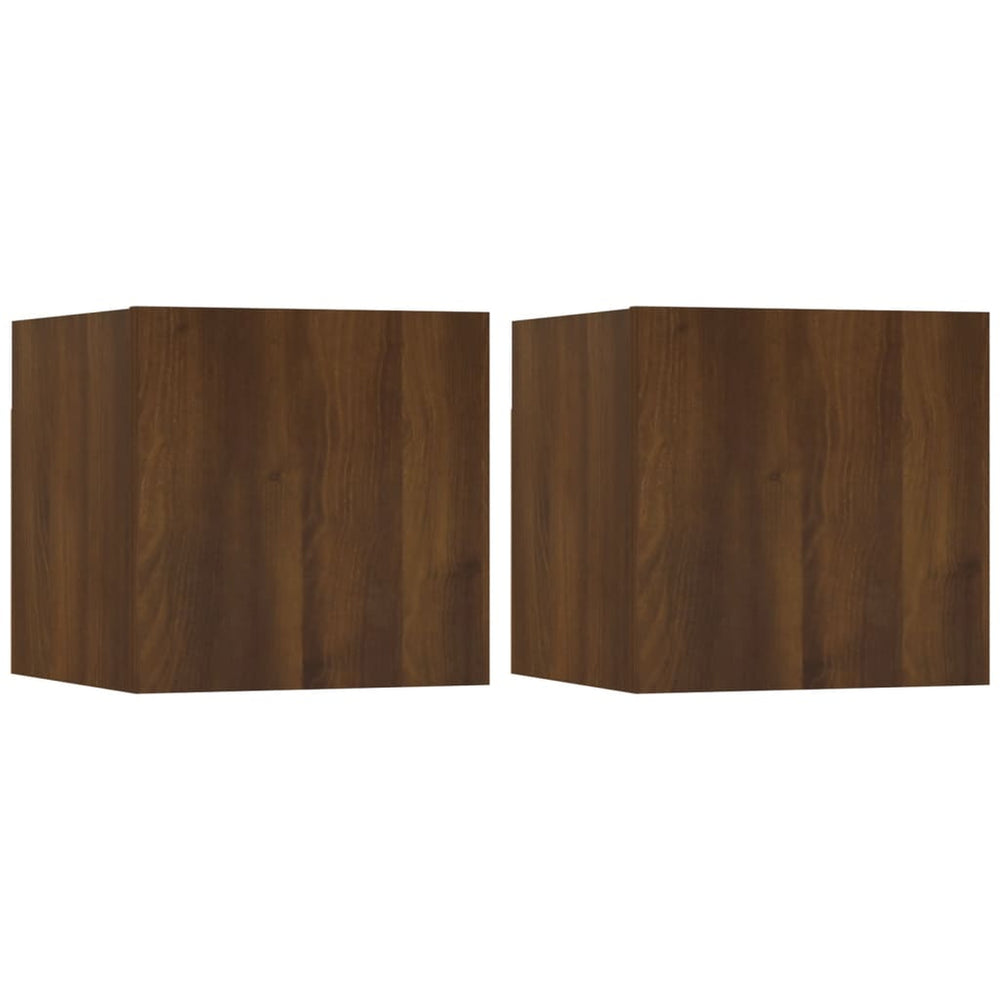 Tv-wandmeubelen 2 st 30,5x30x30 cm bruineikenkleurig MeubelReus