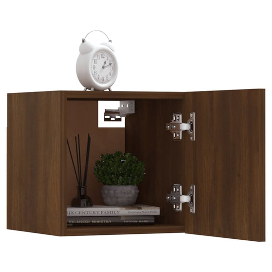 Tv-wandmeubelen 4 st 30,5x30x30 cm bruineikenkleurig MeubelReus