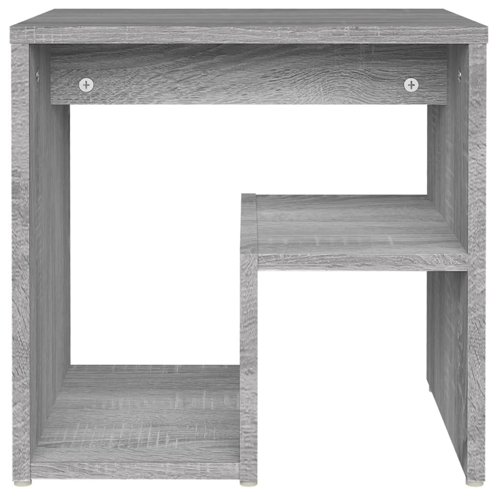 Nachtkastjes 2 st 40x30x40 cm bewerkt hout grijs sonoma eiken MeubelReus