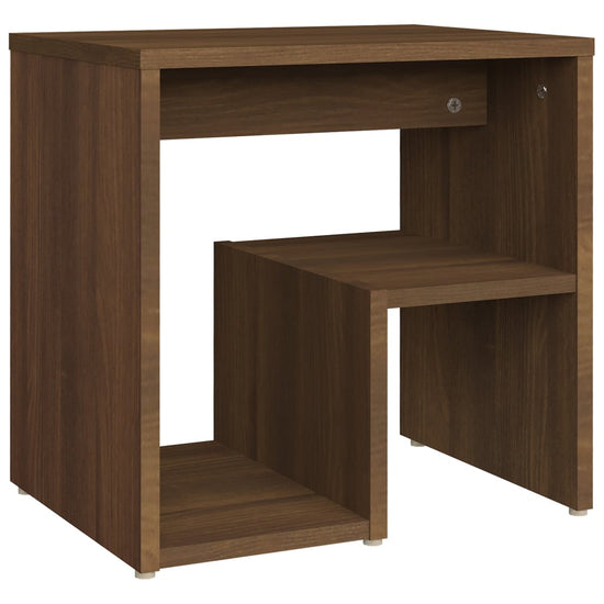 Nachtkastjes 2 st 40x30x40 cm bewerkt hout bruin eikenkleur MeubelReus
