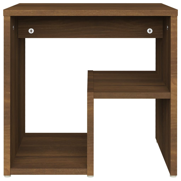 Nachtkastjes 2 st 40x30x40 cm bewerkt hout bruin eikenkleur MeubelReus