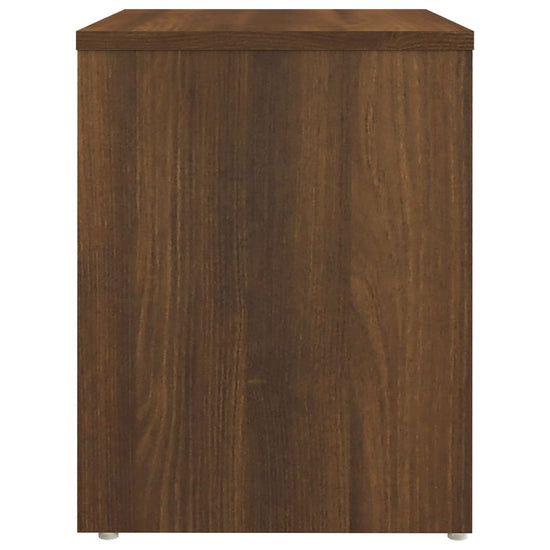 Nachtkastjes 2 st 40x30x40 cm bewerkt hout bruin eikenkleur MeubelReus