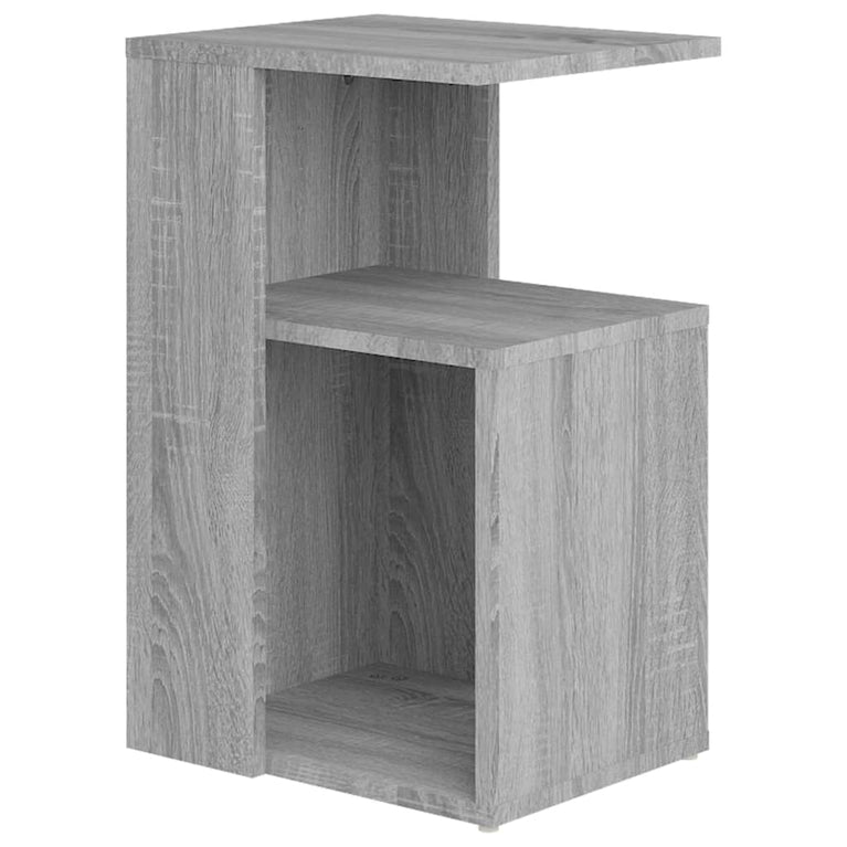 Bijzettafel 36x30x56 cm bewerkt hout grijs sonoma eikenkleurig