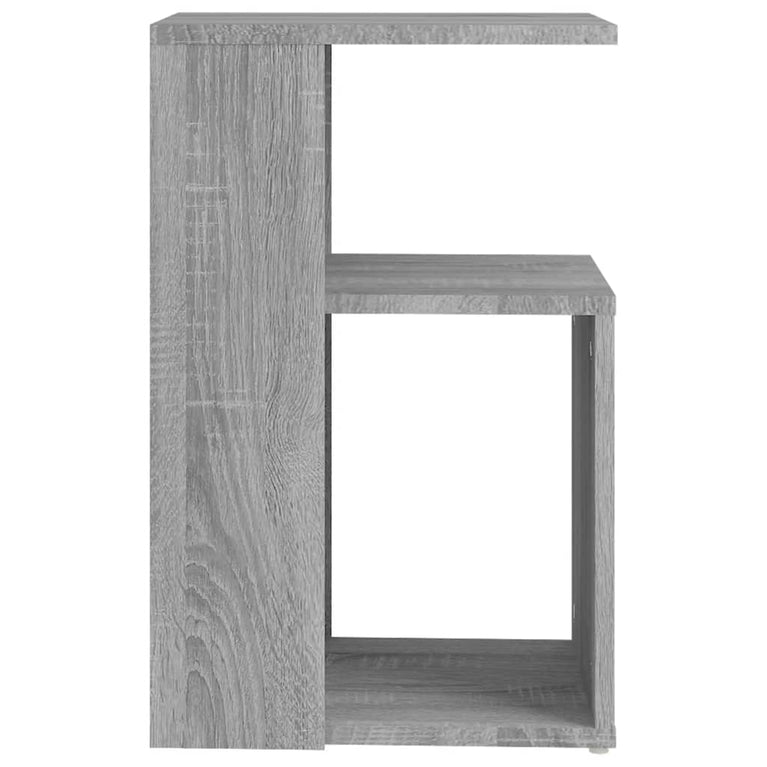 Bijzettafel 36x30x56 cm bewerkt hout grijs sonoma eikenkleurig