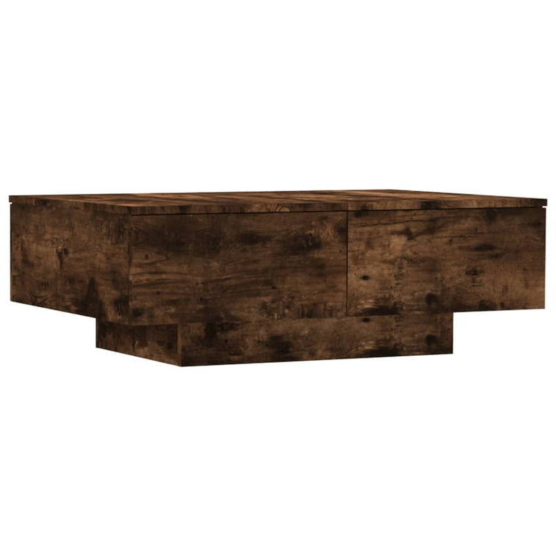 Salontafel 90x60x31 cm bewerkt hout gerookt eikenkleurig MeubelReus