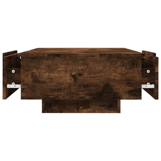 Salontafel 90x60x31 cm bewerkt hout gerookt eikenkleurig MeubelReus