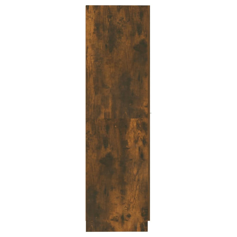 Apothekerskast 30x42,5x150 cm bewerkt hout gerookt eikenkleurig MeubelReus