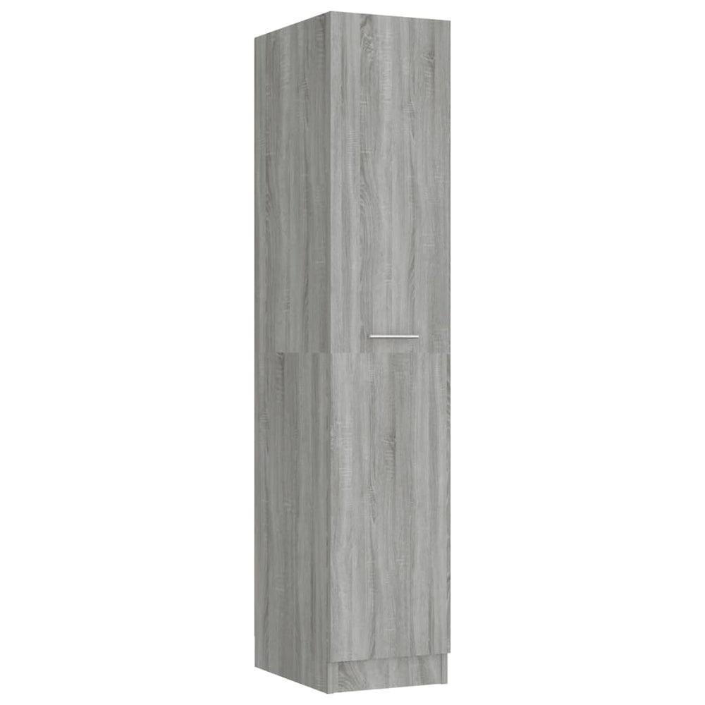 Apothekerskast 30x42,5x150 cm bewerkt hout grijs sonoma eiken MeubelReus