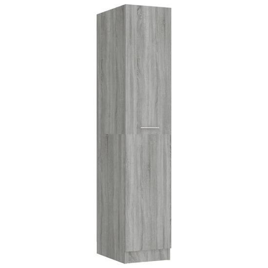 Apothekerskast 30x42,5x150 cm bewerkt hout grijs sonoma eiken MeubelReus