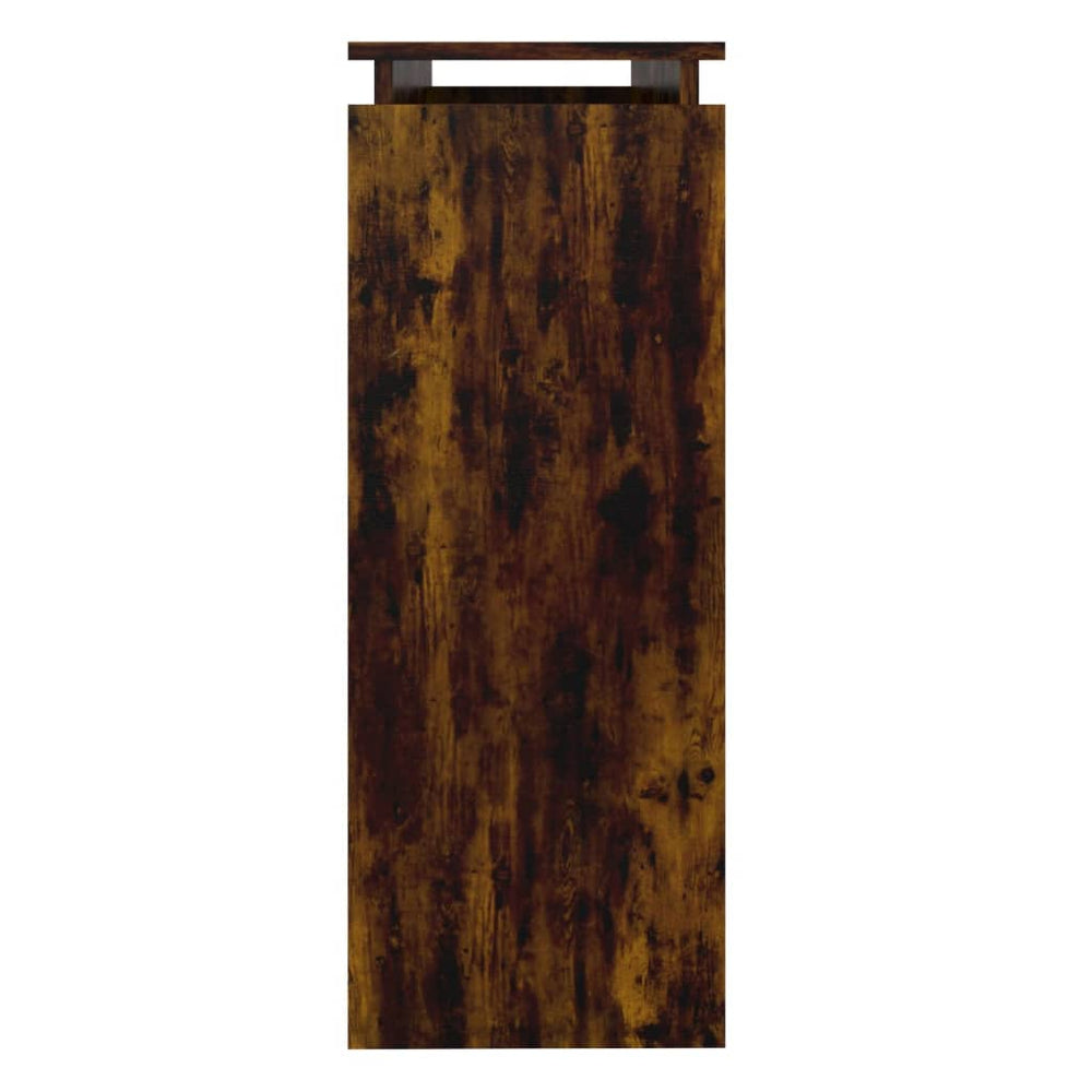 Wandtafel 102x30x80 cm bewerkt hout gerookt eikenkleurig MeubelReus