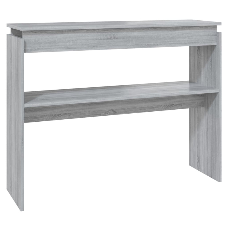 Wandtafel 102x30x80 cm bewerkt hout grijs sonoma eikenkleurig MeubelReus