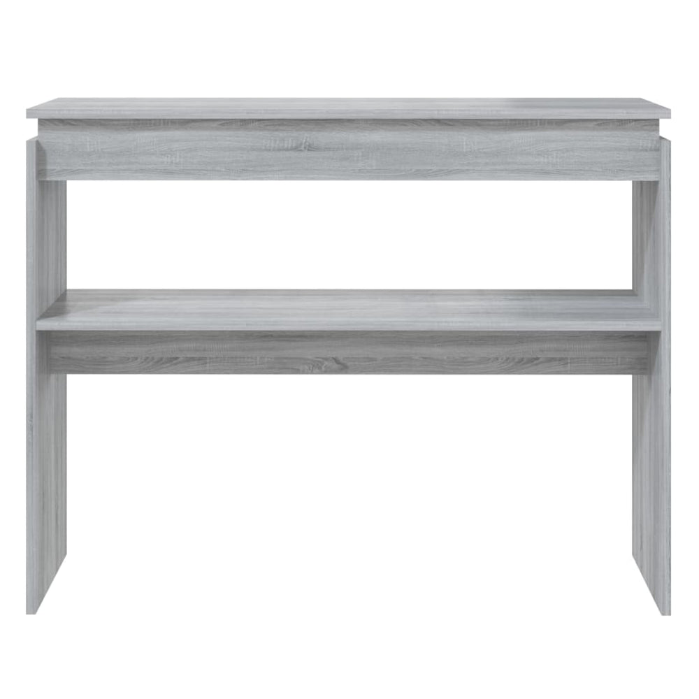 Wandtafel 102x30x80 cm bewerkt hout grijs sonoma eikenkleurig MeubelReus