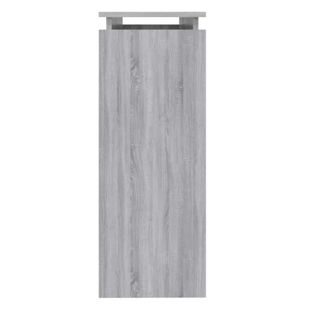 Wandtafel 102x30x80 cm bewerkt hout grijs sonoma eikenkleurig MeubelReus