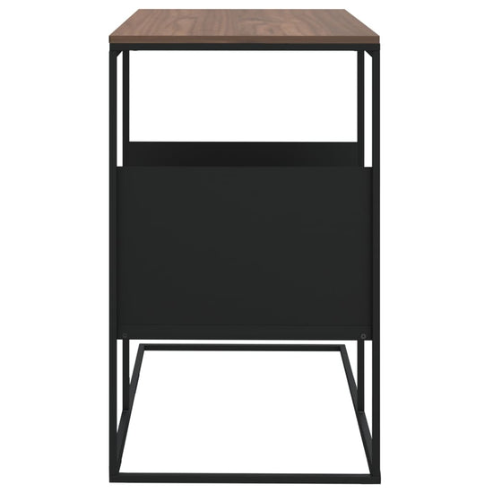 Bijzettafel 55x36x59,5 cm bewerkt hout zwart MeubelReus