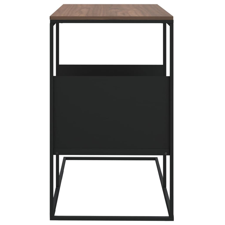 Bijzettafel 55x36x59,5 cm bewerkt hout zwart MeubelReus