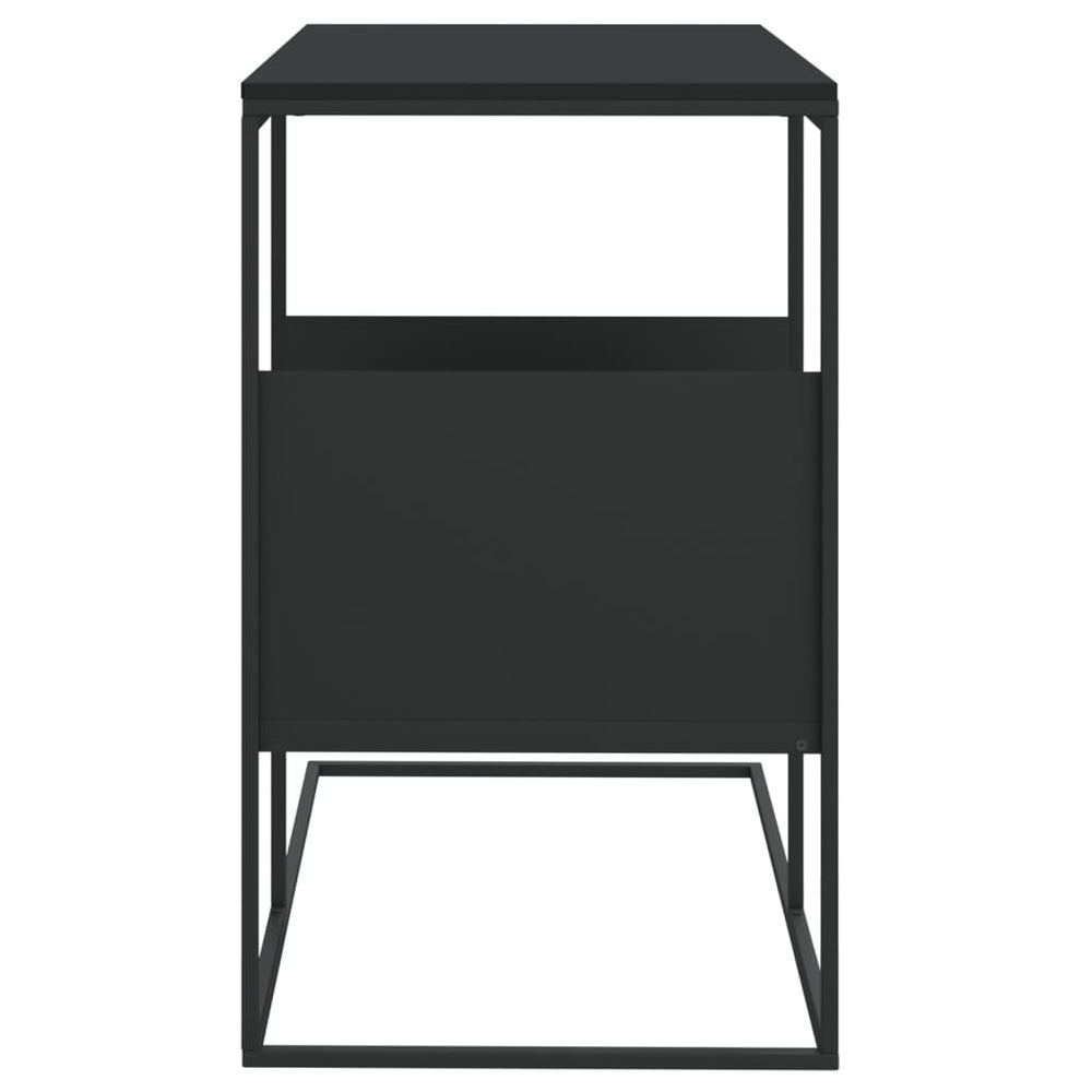 Bijzettafel 55x36x59,5 cm bewerkt hout zwart MeubelReus