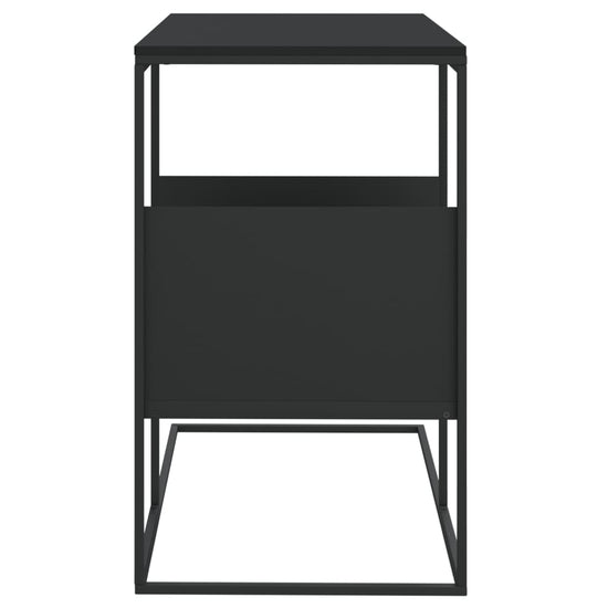 Bijzettafel 55x36x59,5 cm bewerkt hout zwart MeubelReus