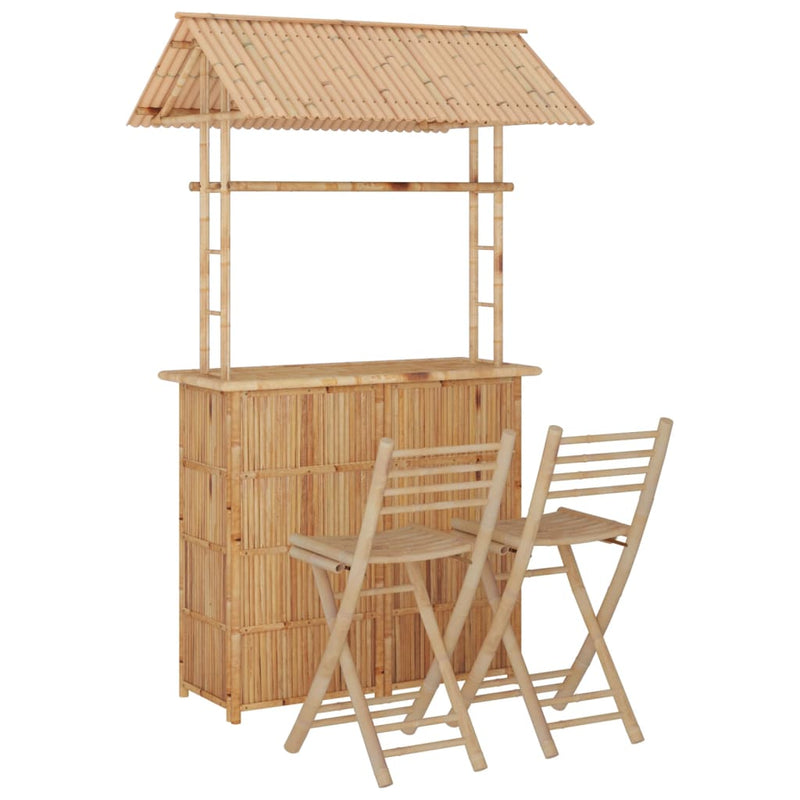 3-delige Barset bamboe MeubelReus