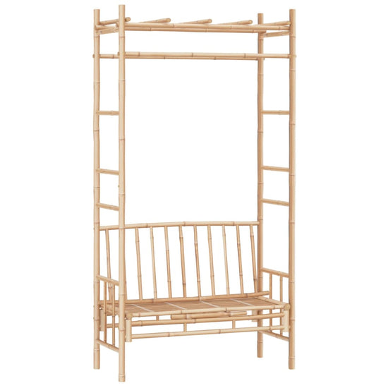 Tuinbank met pergola 116 cm bamboe MeubelReus