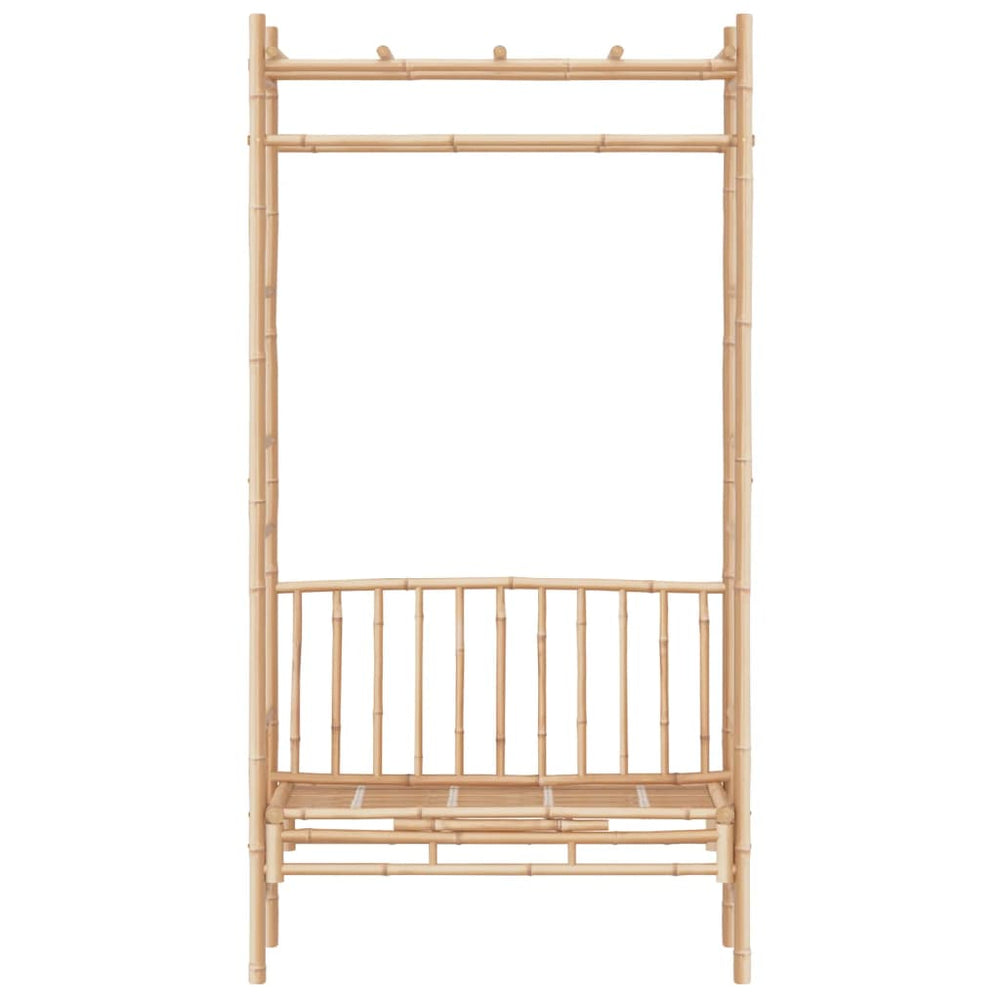 Tuinbank met pergola 116 cm bamboe MeubelReus