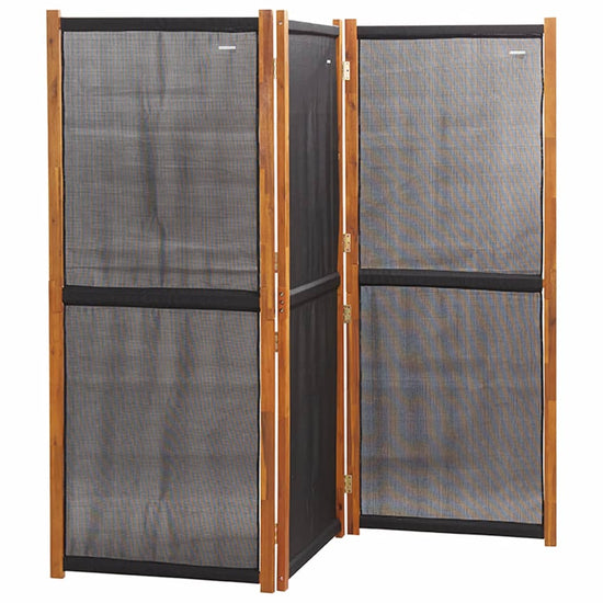 Kamerscherm met 3 panelen 210x180 cm zwart MeubelReus