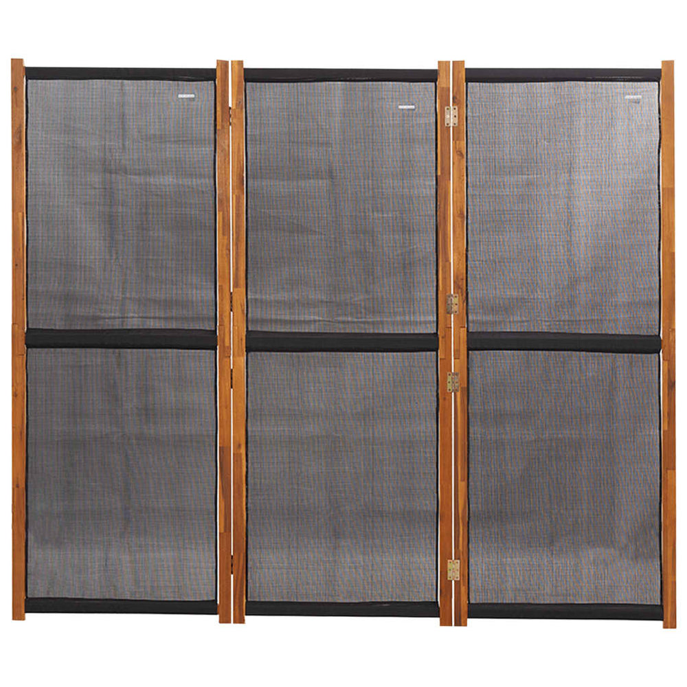 Kamerscherm met 3 panelen 210x180 cm zwart MeubelReus