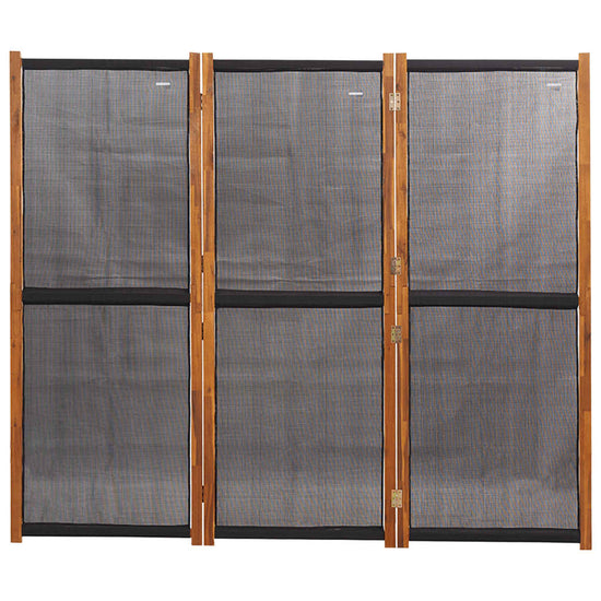 Kamerscherm met 3 panelen 210x180 cm zwart MeubelReus