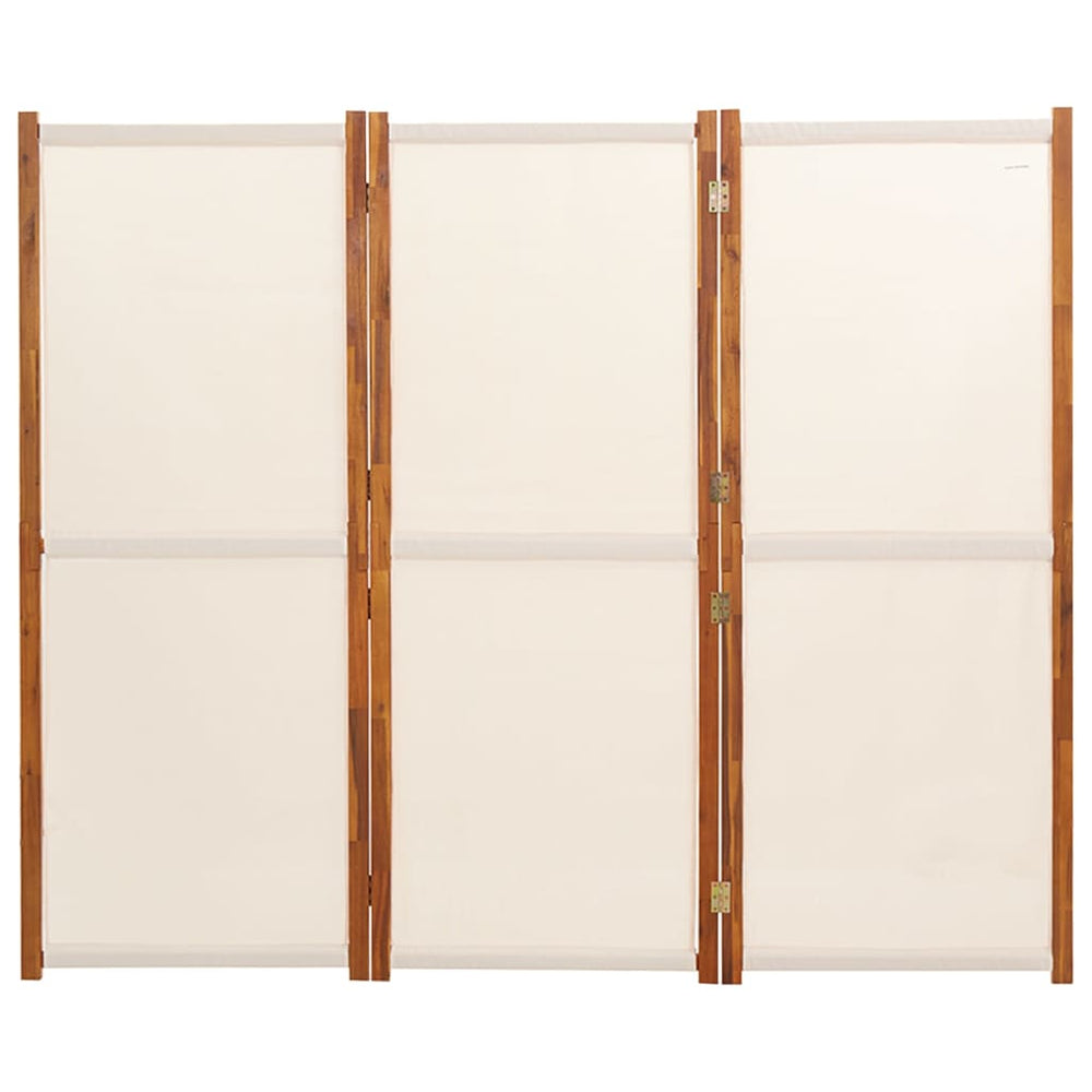 Kamerscherm met 3 panelen 210x180 cm crèmewit MeubelReus