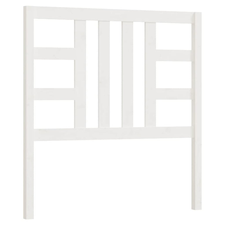 Hoofdbord 106x4x100 cm massief grenenhout wit