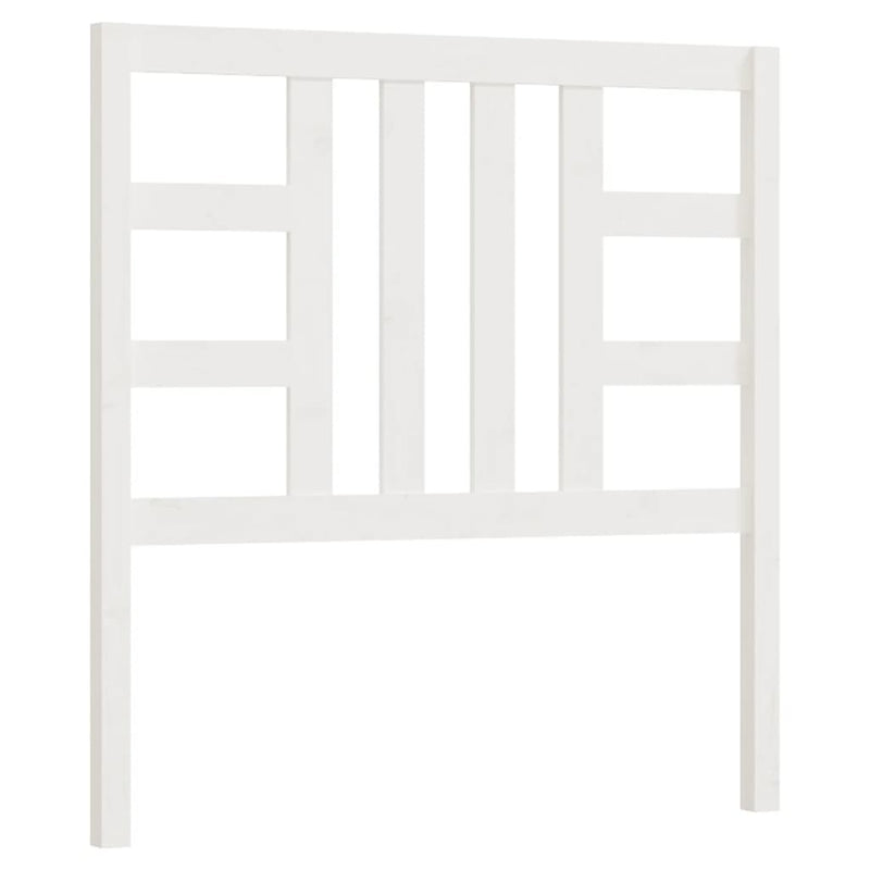 Hoofdbord 106x4x100 cm massief grenenhout wit