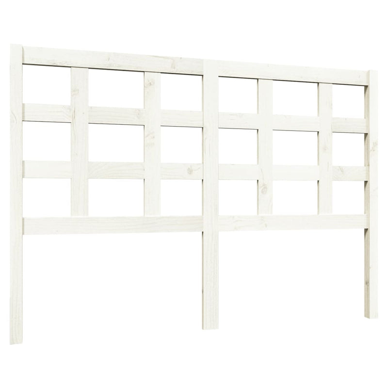 Hoofdbord 140,5x4x100 cm massief grenenhout wit