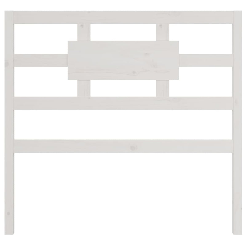 Hoofdbord 105,5x4x100 cm massief grenenhout wit