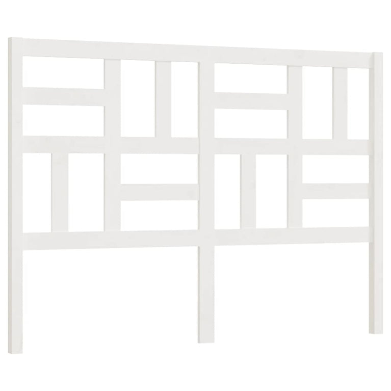 Hoofdbord 141x4x104 cm massief grenenhout wit