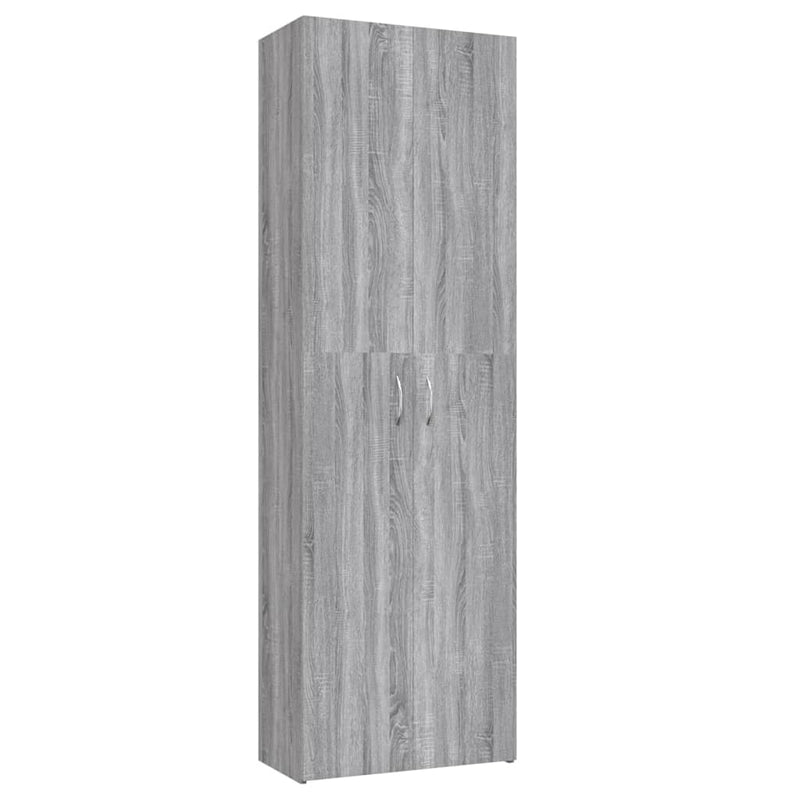 Kantoorkast 60x32x190 cm bewerkt hout grijs sonoma eikenkleurig MeubelReus