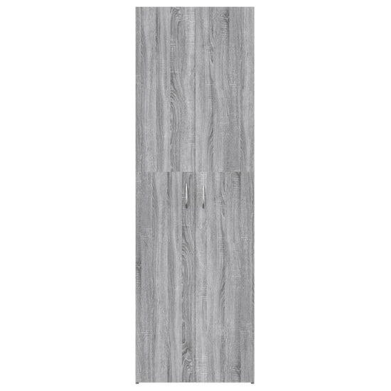 Kantoorkast 60x32x190 cm bewerkt hout grijs sonoma eikenkleurig MeubelReus