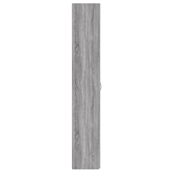 Kantoorkast 60x32x190 cm bewerkt hout grijs sonoma eikenkleurig MeubelReus
