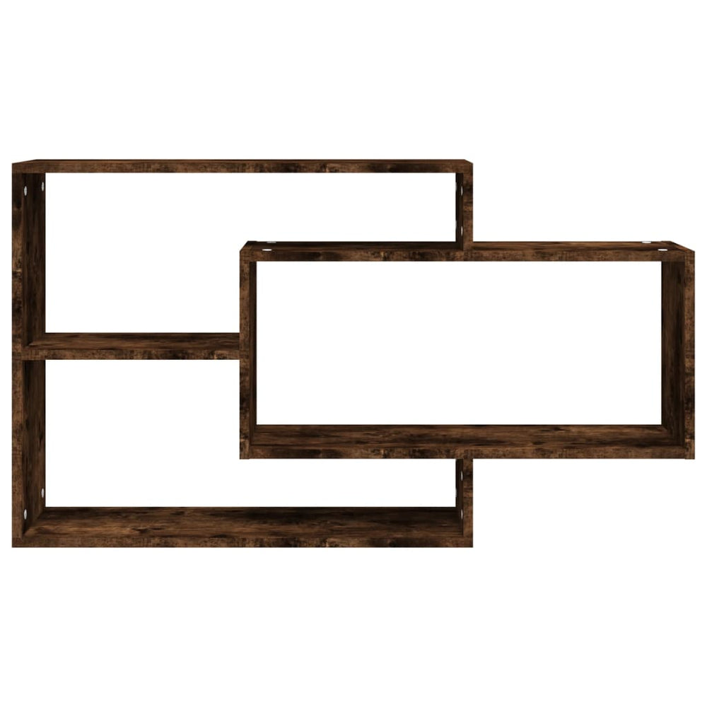 Wandschap 104x20x58,5 cm bewerkt hout gerookt eikenkleurig MeubelReus