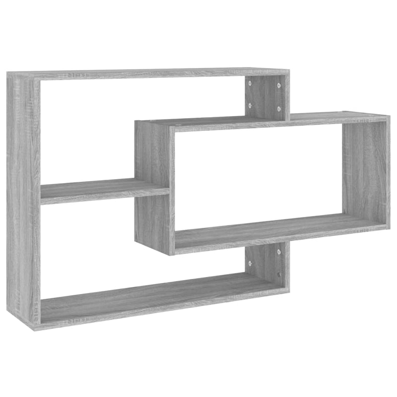 Wandschap 104x20x58,5 cm bewerkt hout grijs sonoma eikenkleurig MeubelReus