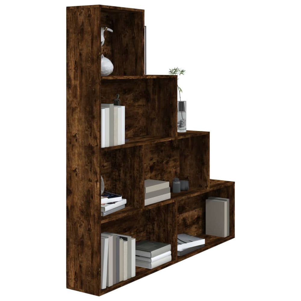 Boekenkast 155x24x160 cm gerookt eikenkleurig MeubelReus