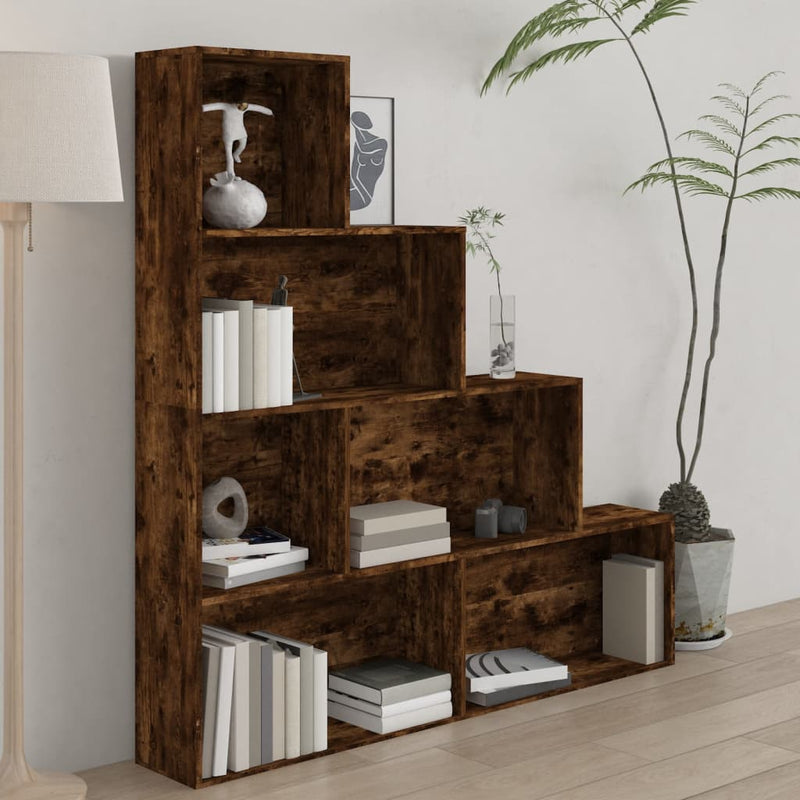 Boekenkast 155x24x160 cm gerookt eikenkleurig MeubelReus