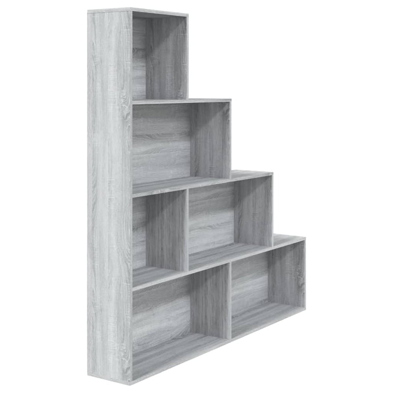 Boekenkast 155x24x160 cm grijs sonoma eikenkleurig MeubelReus