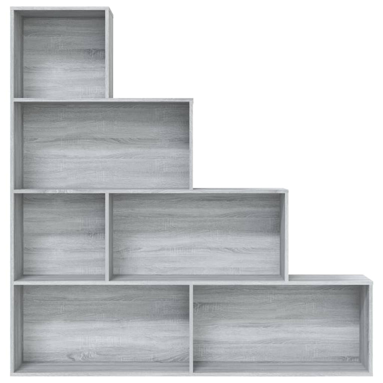 Boekenkast 155x24x160 cm grijs sonoma eikenkleurig MeubelReus
