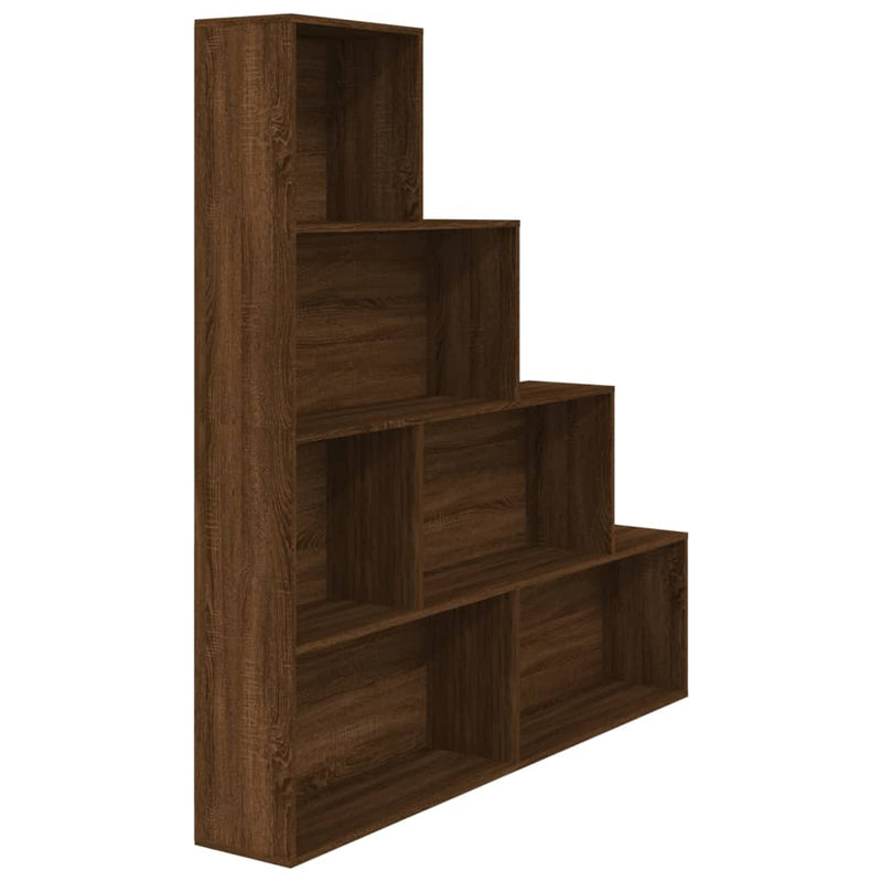 Boekenkast 155x24x160 cm bruineikenkleurig MeubelReus