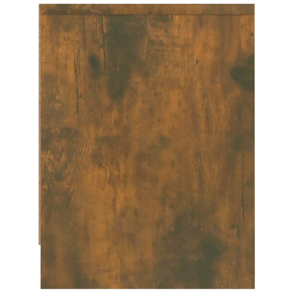 Nachtkastje 40x30x40 cm bewerkt hout gerookt eikenkleurig MeubelReus