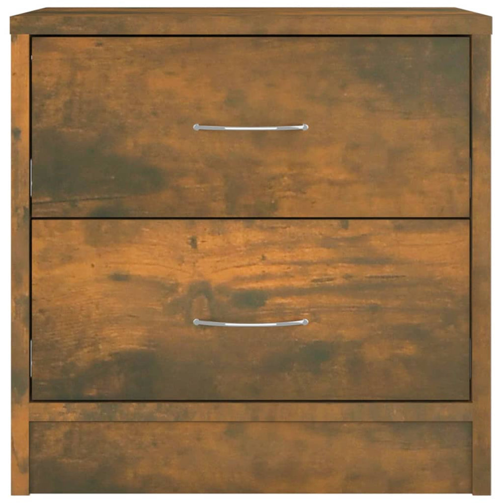 Nachtkastjes 2 st 40x30x40 cm bewerkt hout gerookt eikenkleurig MeubelReus