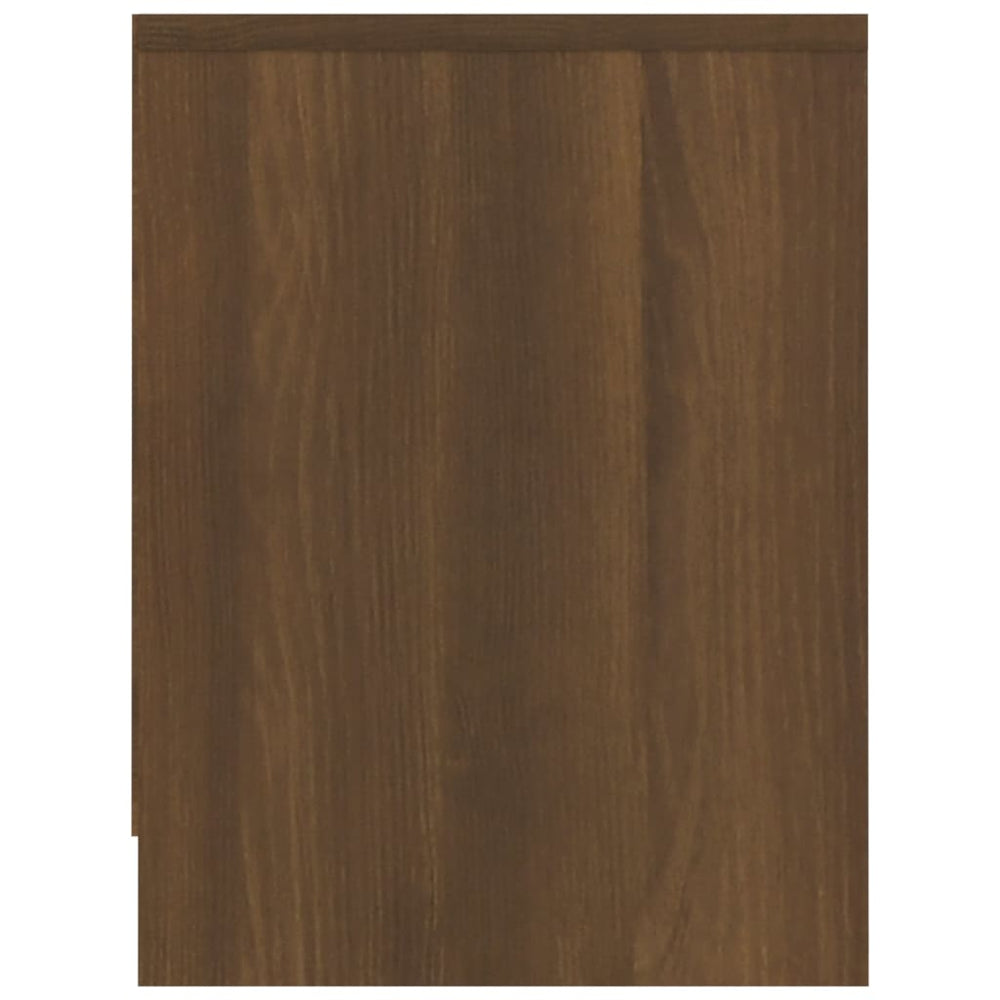 Nachtkastje 40x30x40 cm bewerkt hout bruineikenkleurig MeubelReus