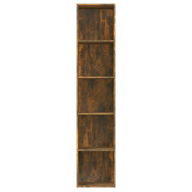 Boekenkast 40x30x189 cm bewerkt hout gerookt eikenkleurig MeubelReus