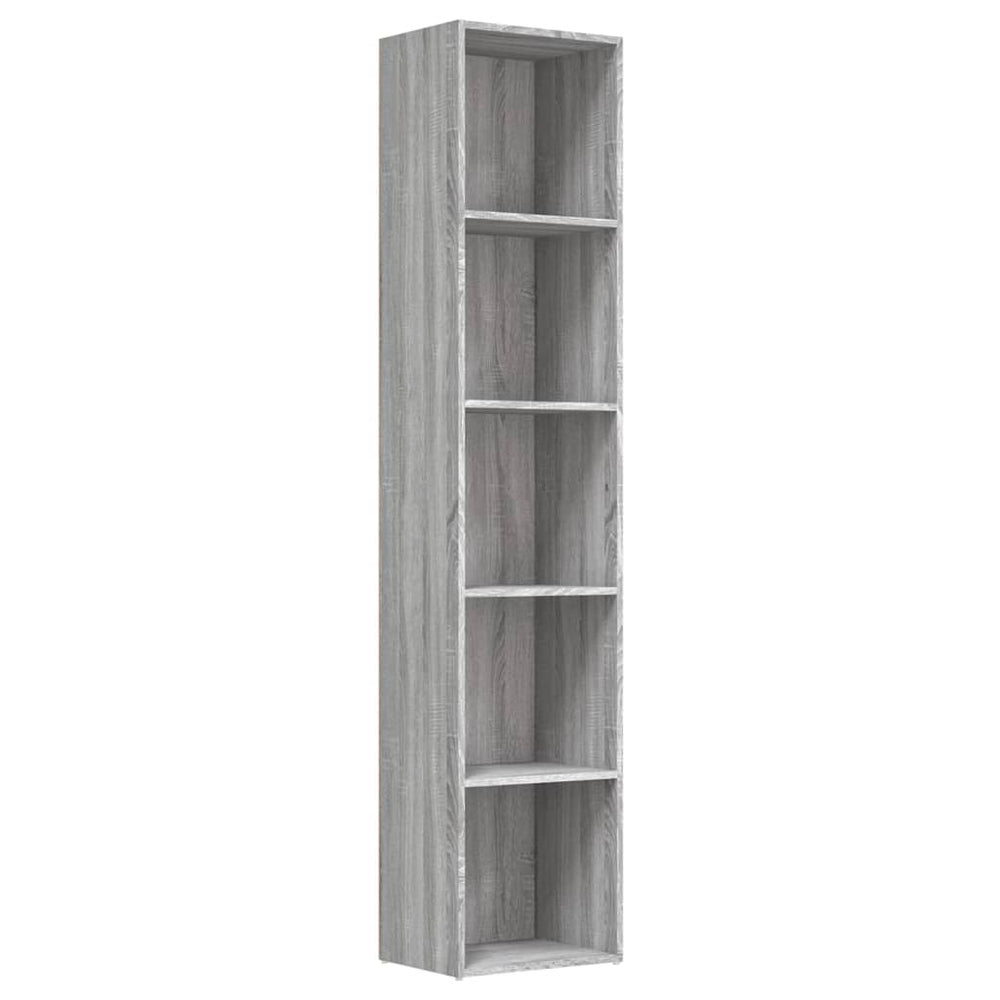 Boekenkast 40x30x189 cm bewerkt hout grijs sonoma eikenkleurig MeubelReus