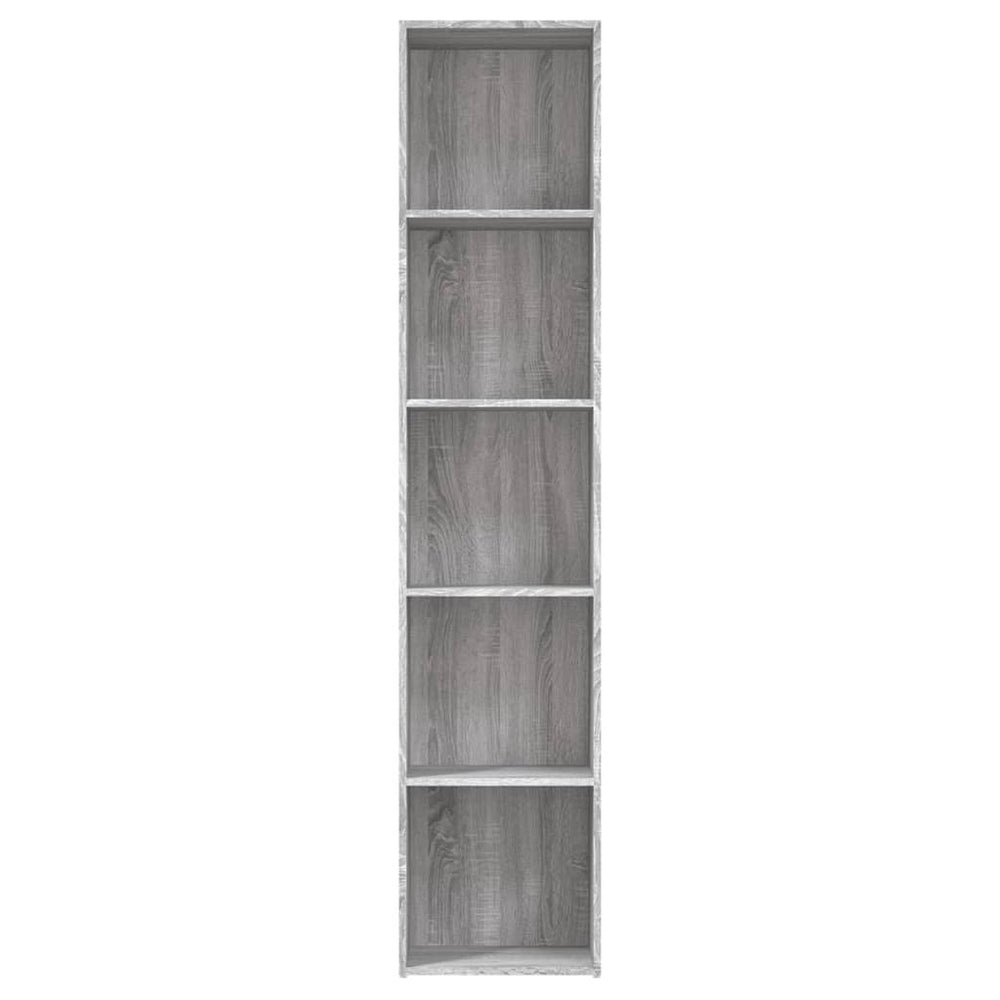 Boekenkast 40x30x189 cm bewerkt hout grijs sonoma eikenkleurig MeubelReus