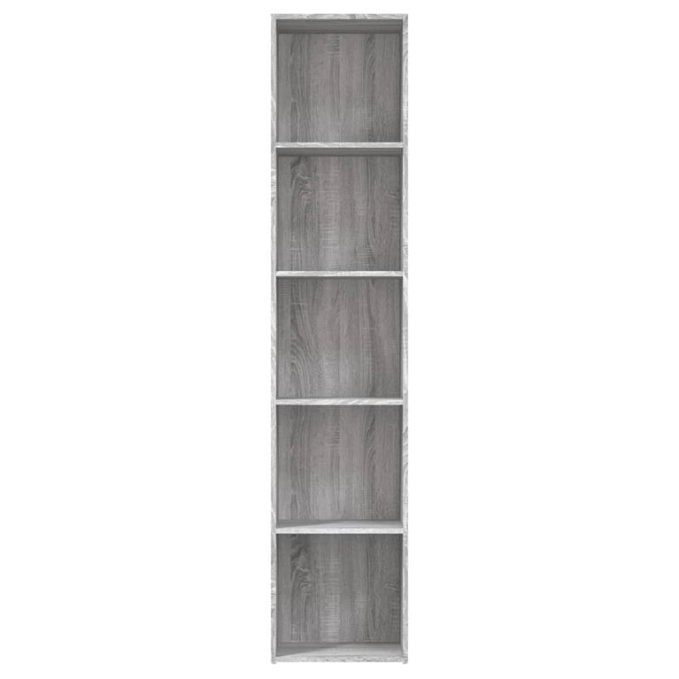 Boekenkast 40x30x189 cm bewerkt hout grijs sonoma eikenkleurig MeubelReus